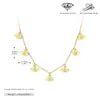 Collar Transfronterizo Nuevo de Plata de Ley S925, Cadena para Clavícula de Estrella de Ocho Puntas con Circonita de Moda y Personalizada, Joyería de Nicho Versátil y Lujo Accesible