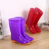Zapatos de Agua Cálidos de Cuatro Estaciones Caña Media Antideslizantes Zapatos de Lluvia Estilo Coreano Botas de Lluvia para Mujer Impermeables Zapatos para Lavado de Autos Moda Zapatos de Trabajo para Cocina