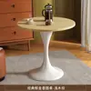 Mesa Redonda Tulipán para Comedor en Casa, Mesa de Café para Balcón de Dormitorio, Mesa de Reuniones para Cafetería y Tienda de Té con Leche, Mesa Lateral para Apartamentos Pequeños