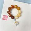 Pingente de Bodhi Torcido à Mão no Dedo Placa Macia para Brincar com Bodhi Duobao Queimado a Carvão Feminino Garra de Gato para Brincar com Bodhi Torcido à Mão Criativo