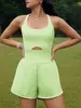 Nova Saia de Tênis com Sensação de Segunda Pele da Amazon para Mulheres, Secagem Rápida, Absorvente de Suor Macacão Esportivo, Costas Abertas Cruzadas Sem Mangas Roupa de Yoga