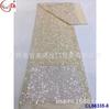 Tecido de lantejoulas com criptografia multicolor 3MM tecido totalmente bordado vestido de noiva vestido presente tecido para vestuário fábrica atacado