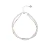 Pulsera de Plata de Ley S925 para Mujer, Plata Rota, Unas Onzas de Corazón Pulsera de Corazón, Diseño de Nicho, Estilo Genial, Accesorios de Pulsera Sencillos