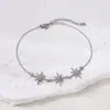 Artículo Popular Transfronterizo: Tres Pulseras Finas de Estrella de Ocho Puntas para Mujer, Estilo Minimalista Nicho Estrellado, Versátiles para el Uso Diario y para Ir al Trabajo