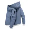 Chaqueta para Hombre 2021 Casual con Capucha Color Sólido Jóvenes Atractivos Tridimensional Casual Cómoda Bolsillo con Cremallera Superior
