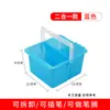 Cubo de goma con compartimento arte cubo plegable portátil cubo de silicona combinación tres en uno cubo de lavado portátil