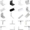 Código de Esquina de Acero Inoxidable Ángulo de Hierro/Soporte para Placa de Estante Soporte en Forma de L Conector Triángulo Pieza de Hierro Soporte de Código de Esquina de Ángulo Recto de 90 Grados