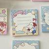 Libreta de cachorro de helado alto valor de color papel de mensaje simple papel para notas no adhesivo material de decoración de cuenta de mano de estudiante