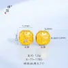 Accesorios DIY Chapados en Oro de Color Fuerte y Duradero Puzuo Circonita Estrella de Riqueza Instantánea Corazón Cuentas Espaciadoras con Agujero para Pulsera para Mujer