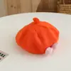Boina Infantil Outono e Inverno Nova Estilo Coreano Estilo Princesa Chapéu de Lã para Meninas e Bebês Chapéu de Pintor Colorido Doce Tendência Meninas