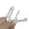 Cable de electrodo de clip para oreja de audio de codo de 2,5 personalizado por el fabricante, cable conductor de clip para oreja de metal para dispositivo de terapia de microcorriente
