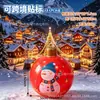 Pelota Navideña Inflable de PVC Más Vendida Decoración Colgante para Patio Exterior Props de Decoración para Lugares Navideños Fiesta Festiva