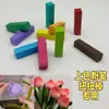 Palito Retorcible Ramo de Flores Tiza para Colorear Bloque de Tulipan Polvo de Pintura Palo de Color para Tarjeta Color Único Palo de Pintura Sólida