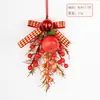 Flores Artificiais para o Ano do Cavalo, Frutas Vermelhas de Azevinho, Enfeites Pendentes de Frutas da Fortuna, Decorações de Porta, Laço Estilo Chinês