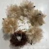 Grande Promoção Corrente com Pingente de Flor de Peônia e Folha de Jade Dourada Lótus Gêmeo com Tassel e Pérola de Concha Presilha de Tubarão Acessório de Cabeça para Mulheres