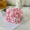 Arte Floral de Casamento, Hortênsia Feijão, Flor Artificial, Arranjo Floral de Casamento, Ornamento de Bola de Flores, Flor de Mesa, Flor de Seda
