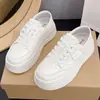 Tenis casuales de suela gruesa y transpirables para mujer, nuevo estilo de verano 2026, ligeros, versátiles, cómodos y fáciles de usar, tenis blancos, zapatillas deportivas