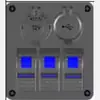 Suministro Listo 3.1A Doble USB Impermeable Aluminio Yate Marino RV Bus Enchufe de Alimentación Panel Basculante