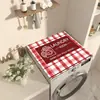 Funda de Mesa de Noche Floral Tridimensional para el Hogar, Funda para Lavadora, Paño de Cubierta Antideslizante Absorbente de Agua de Tierra de Diatomeas, Tapete a Prueba de Polvo
