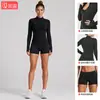 Conjunto fitness transfronteiriço para mulheres, com absorção de suor, respirável, secagem rápida, jaqueta de yoga, conjunto para esportes ao ar livre, corrida, Pilates, yoga