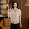 Sudadera con capucha amarilla para mujer, colección otoño 2026, elegante, rejuvenecedora, adelgazante, corte holgado, casual, sudadera con capucha de manga larga