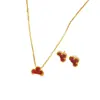 Set de Acero Inoxidable de Cuatro Hojas de 13 mm Transfronterizo, Joyería Clásica de Acero de Titanio Más Vendida, Joyería de Lujo Ligero y de Gama Alta