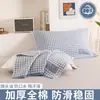 Un Par de Fundas de Almohada de Algodón de Gasa para Hombres, Fundas de Almohada Anti-Grasa, Protectores de Almohada Antideslizantes y que No Sueltan Pelusa, Modelo Nuevo 2026