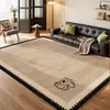 Alfombra de Sala de Estar Vintage Estilo Francés, Diseño de Cachorro Lindo, Felpudo para Mesita de Noche de Dormitorio en Casa, Resistente a Manchas, Alfombra Suave de Terciopelo de Cristal