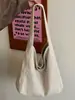 Temperamento Color Sólido Estilo Universitario ins Gran Capacidad Casual Moda Simple Mezclilla Estudiante Viaje Diario Bolsa de Compras