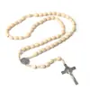 En stock para entrega inmediataColgante de rosario de cruz naturalJoyas transfronterizas de rosario europeo y americano
