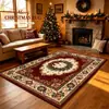 Alfombra decorativa navideña transfronteriza nueva y de gran venta en Amazon Temu para dormitorio y sala de estar, alfombrilla de mesita de noche resistente a la suciedad y al desgaste