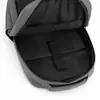 Mochila de Negocios para Hombre Colección Otoño 2022, Bolsa Doble Hombro para Laptop con Diseño de Contraste de Color y Textura 3D, Carga USB