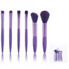 Versión Mini Transfronteriza de Set de Maquillaje de 6 Piezas, Pincel para Sombras de Ojos de Cerdas Suaves, Pincel para Rubor, Herramientas de Belleza Portátiles para Principiantes