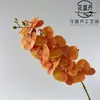 Flor Artificial 3D Phalaenopsis com 9 Cabeças em Filme com Flor Artificial de Alto Padrão Arte Floral Flor Artificial Flor de Casamento Decoração de Casa