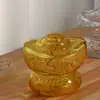 Jarrón de Calabaza de Color Sólido Amarillo Puro Rojo Puro Adorno Botella para Arreglo Floral Transfronterizo Contenedor de Velas Botella para Lámpara de Aceite Base para Lámpara de Buda