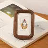 Marco de fotos creativo de madera maciza con uniones de caja y espiga, imán para refrigerador, adecuado para reuniones anuales de empresa, beneficios vacacionales para empleados, tocador, exhibición de entrada, marco vacío