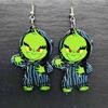 Pendientes Acrílicos Navideños Europeos y Americanos Transfronterizos Noche de Halloween Terror Película de Horror Personajes de Dibujos Animados Pendientes Asimétricos