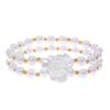 Pulsera de Perlas de Moda Transfronteriza Femenina Diseño Nicho Ins Retro Multicapa Perla Flor Pulsera Pulsera Nicho
