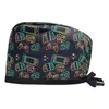 Salón de Belleza Gorro de Operación Masculino Corbata Quirófano Dental Gorro de Quimioterapia Cuidado Médico de Algodón Femenino Gorro de Enfermera Baotou