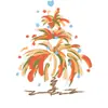 Estilo Nórdico Ins Navidad Ventana Adhesivo Estático Dibujo a Mano Línea Simple Árbol de Navidad Tienda de Centro Comercial Vidrio Sin Rastro Pegatina