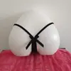 Mini Bikini Sexy Simple Sin Costuras Europeo y Americano Chica Gordita Tanga de Seda de Hielo Cómoda Sexy Cinta Base