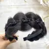 Diadema Trenzada Retorcida para Mujer 2026 Nuevo Estilo Accesorio para el Cabello Trenza Espina de Pescado para Cubrir Canas, Pinza para el Cabello de Uso Diario