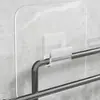 Embalaje de Cartón al por Mayor Ganchos Fuertes sin Perforar Estante de Almacenamiento de Arte de Hierro Clip en U Adhesivo Montado en la Pared Minimalista Moderno