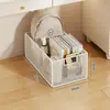 Caja de almacenamiento para libros con ruedas, perfecta para dormitorios estudiantiles, se puede colocar debajo del escritorio para guardar mochilas, un organizador móvil y práctico