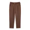 Nova Roupa Feminina de Comércio Exterior, Estilo Europeu e Americano, Moderna, Ajustada ao Corpo, Casual, Roupa de Trabalho, Cintura Alta, Calça Longa com Cinto