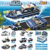 Transformador Robot Mecha King Kong Coche de Policía Animal Vehículo de Ingeniería Espacial Serie Bloques de Construcción de Partículas Pequeñas Juguetes Educativos