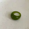 Anillo Acrílico Antiguo de Diseño Nicho Vintage de Corea del Sur para Mujer 2024 Nuevo Explosivo Dedo Índice Anillo de Moda Único
