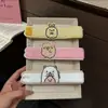 Criaturas do Canto Menina Postando Cabelo Curto Estilizando Urso Branco Fofo Camarão Frito Franja Adesivo Versátil Lavagem Facial Sem Costura Acessórios de Cabelo