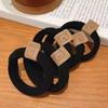 Lindo Oso Cabeza Cuerda Banda Elástica de Goma de Alta Elasticidad Cuerda para el Cabello de Mujer Anillo para el Cabello Grueso Engrosado Adorno para la Cabeza de Bola de Cola de Caballo Alta