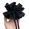 Scrunchie de Satén con Lazo de Doble Capa Textura de Alta Gama Cuerda para Recoger el Cabello en Cola de Caballo Baja Flor para el Cabello